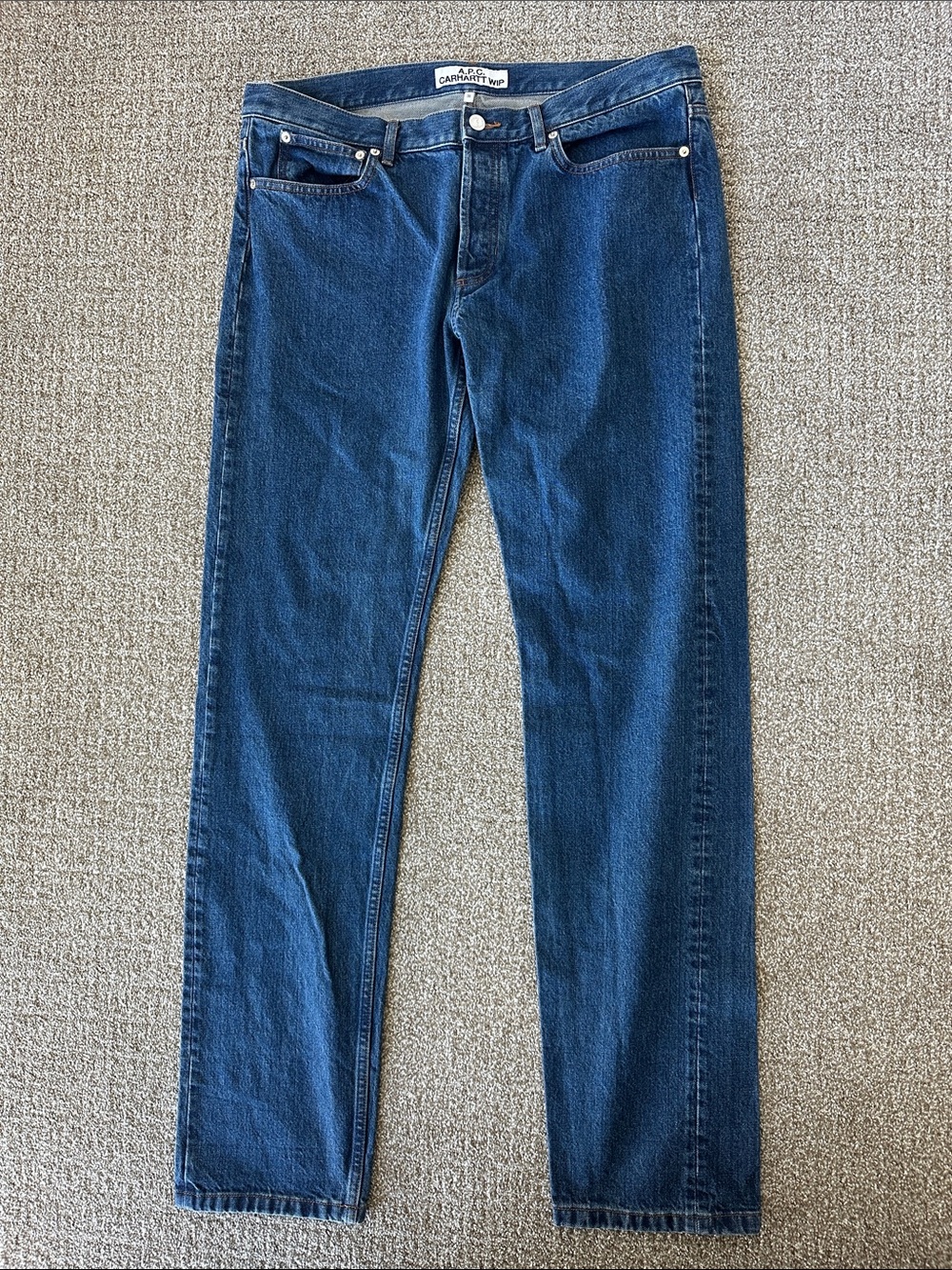 Carhartt WIP x A.P.C Men’s Blue Straight Jeans